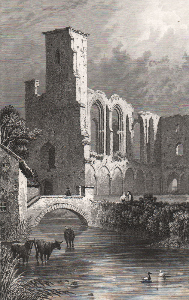 St. Mary's College, St. David's, Pembrokeshire, Wales, by Henry Gastineau 1835